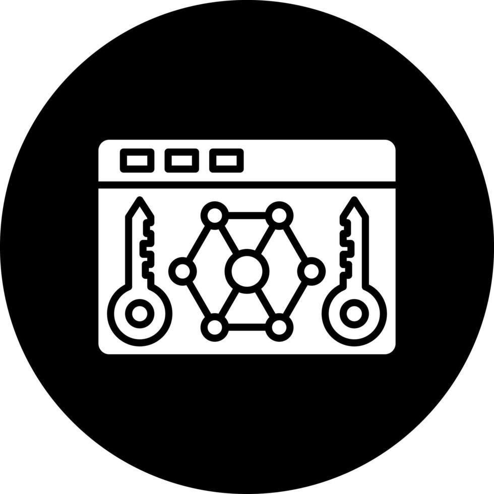 Key Chain Vector Icon Style