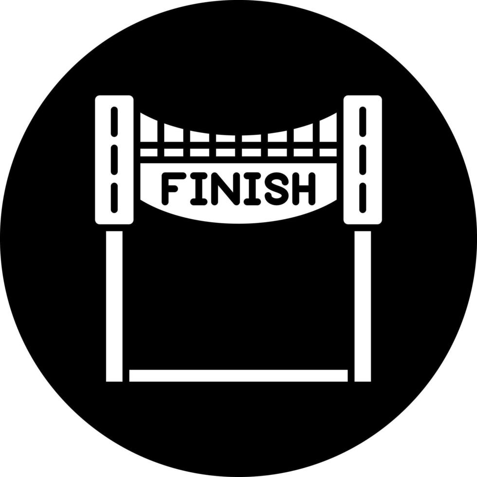 Finish Line Vector Icon Style