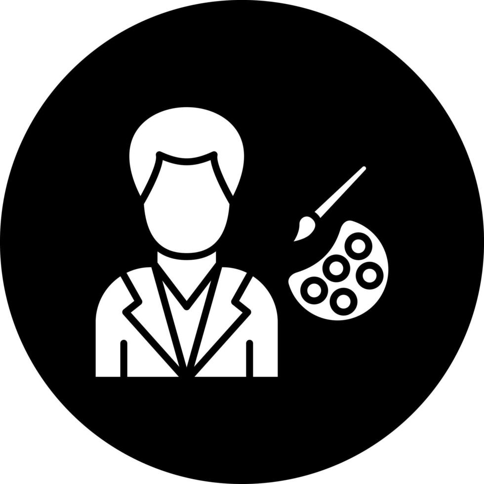 Artist Male Vector Icon Style