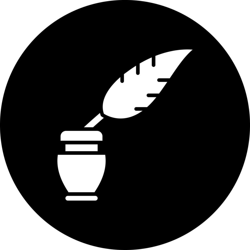 Feather And Ink Vector Icon Style