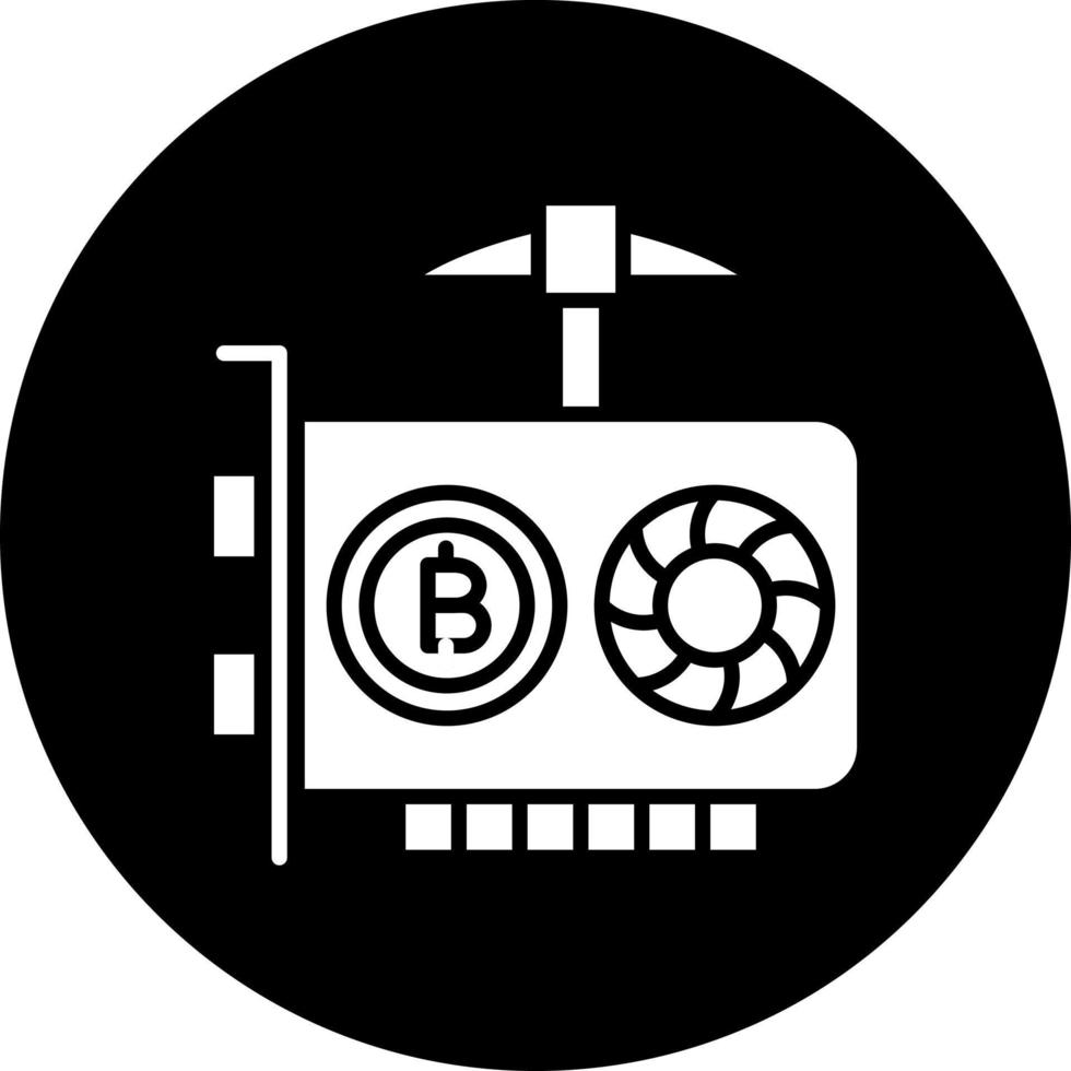 GPU Mining Vector Icon Style