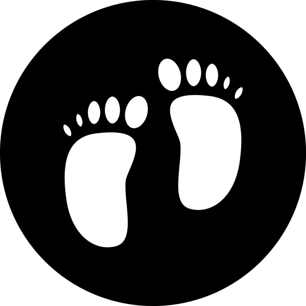 Footprint Vector Icon Style