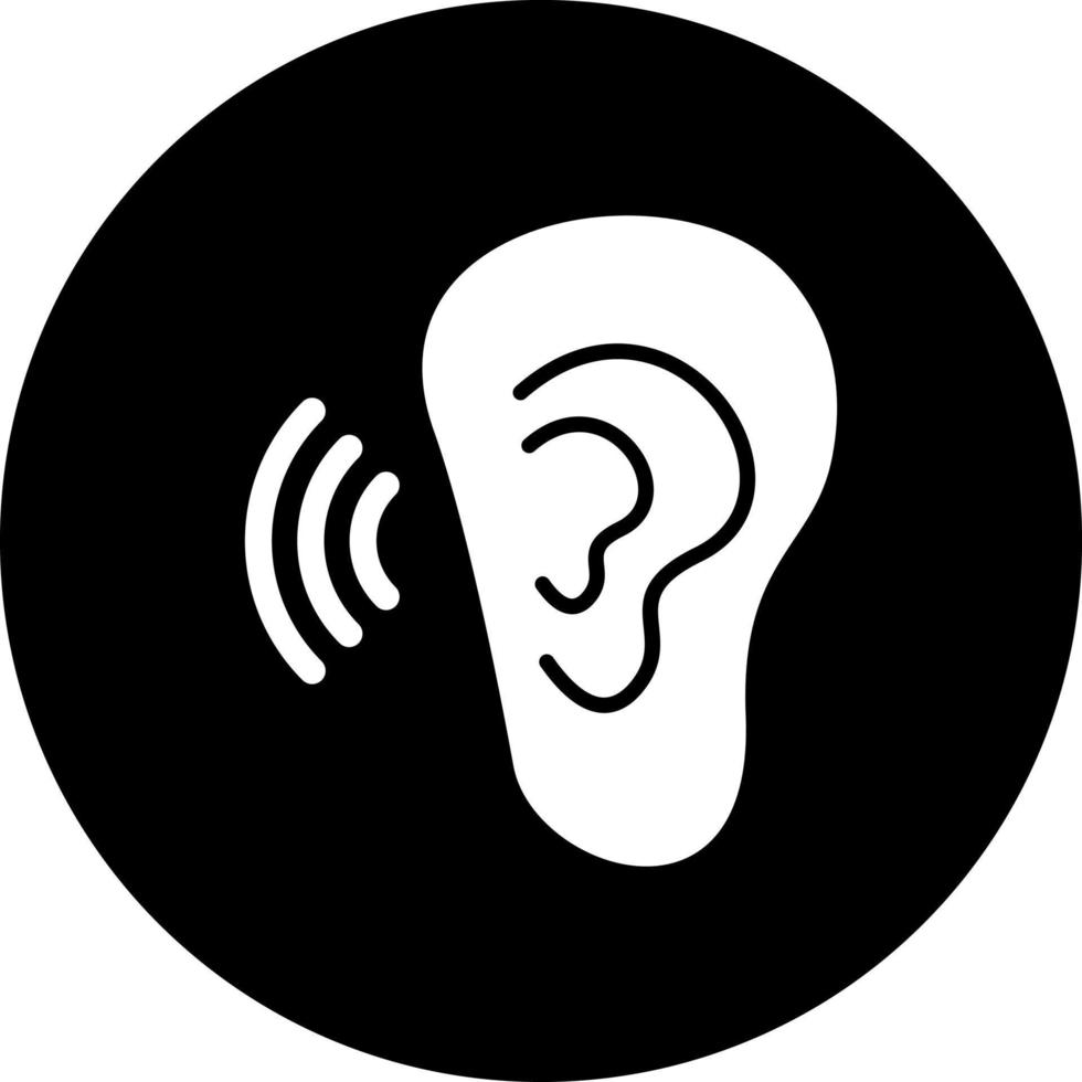 Listening Vector Icon Style