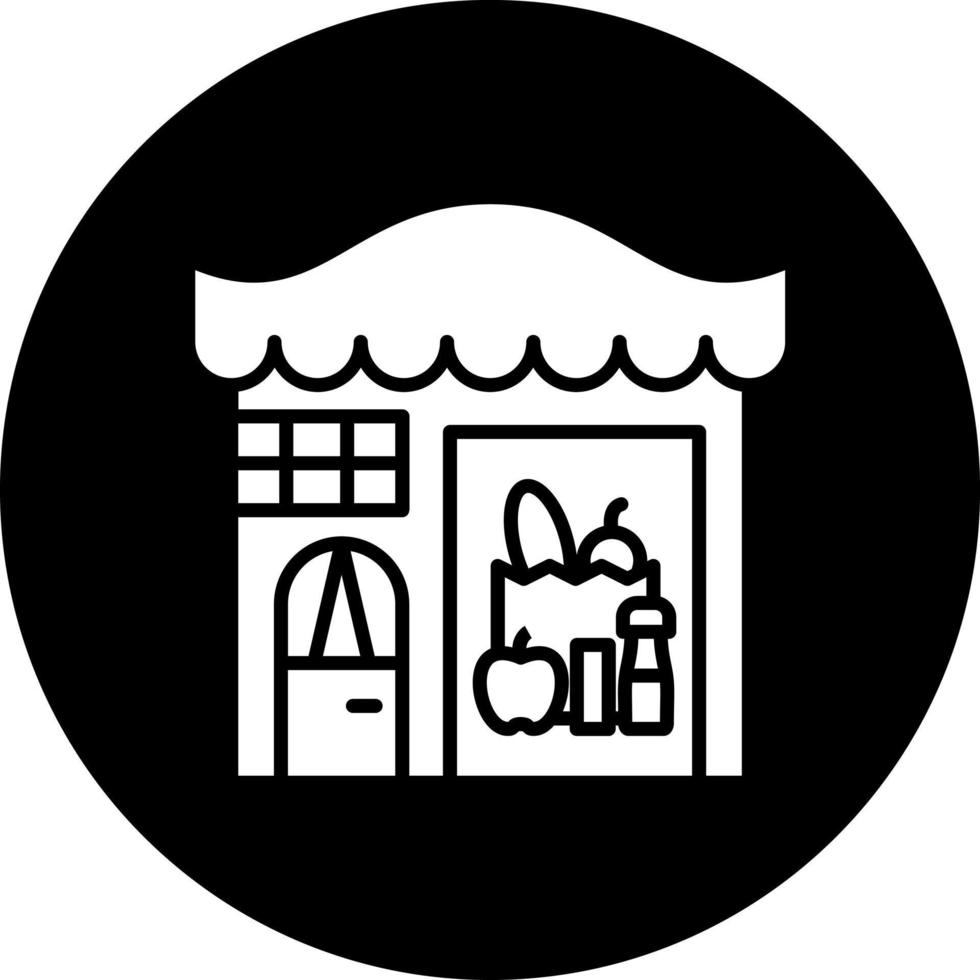 Groceries Store Vector Icon Style