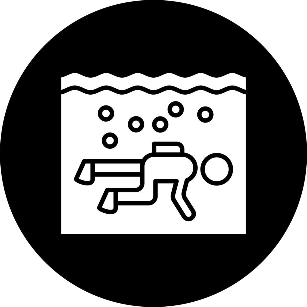 Drift Diving Vector Icon Style