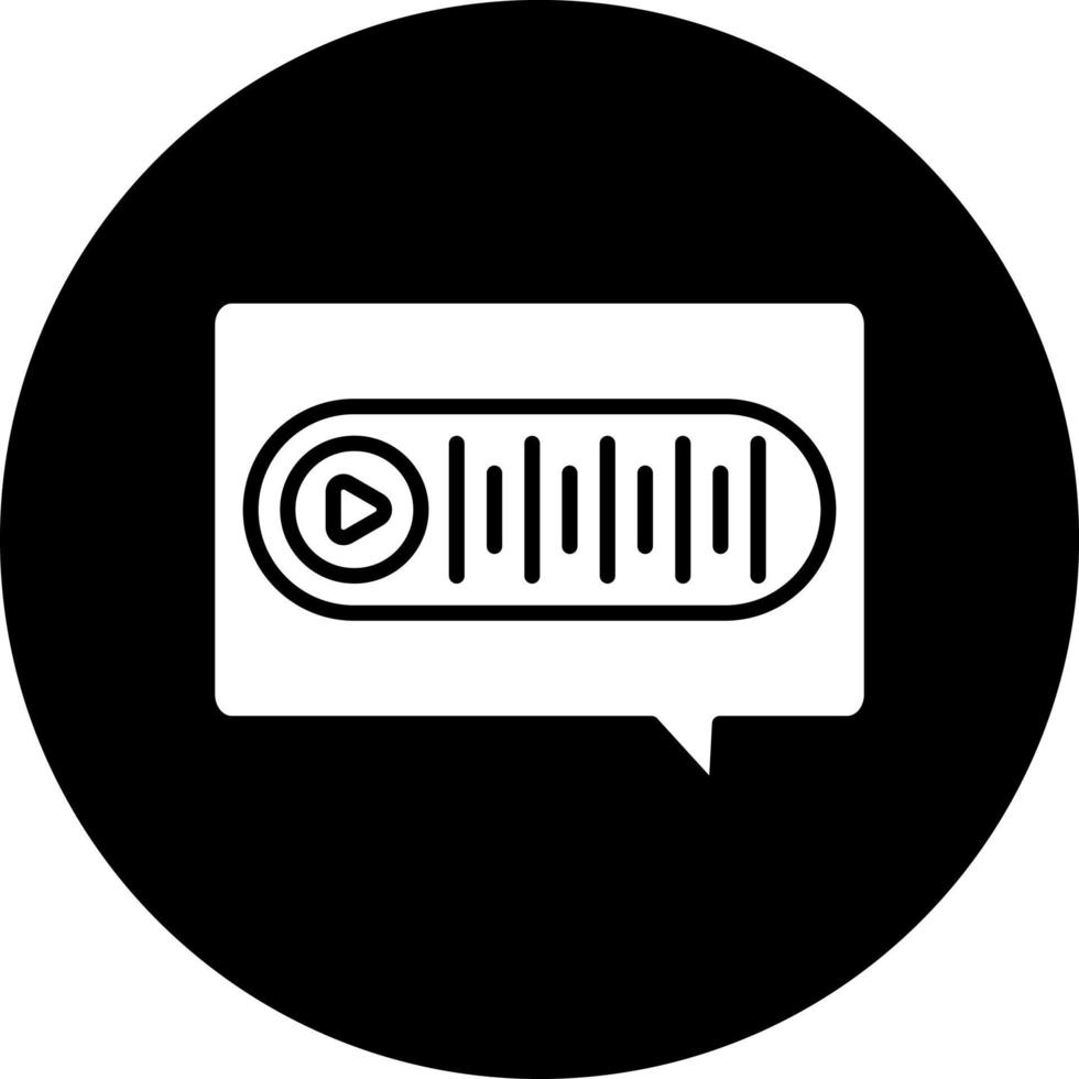 Voice Message Vector Icon Style