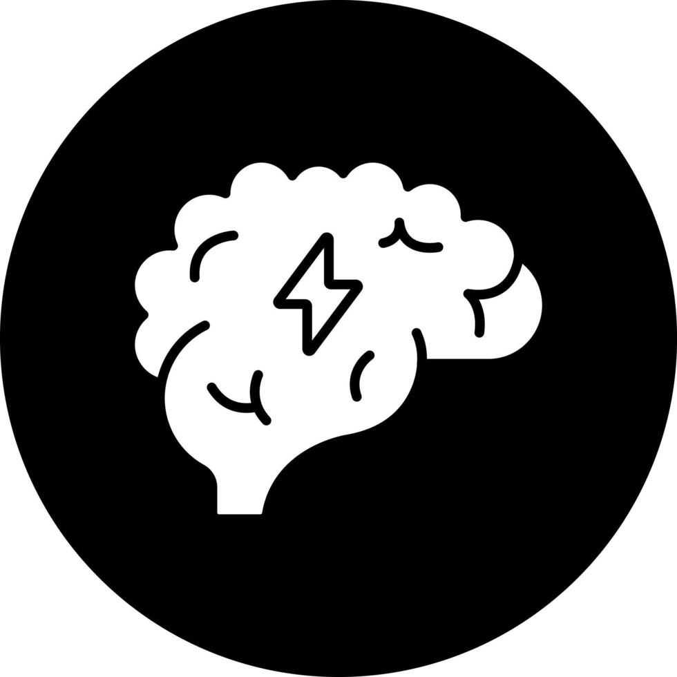 Brain Power Vector Icon Style