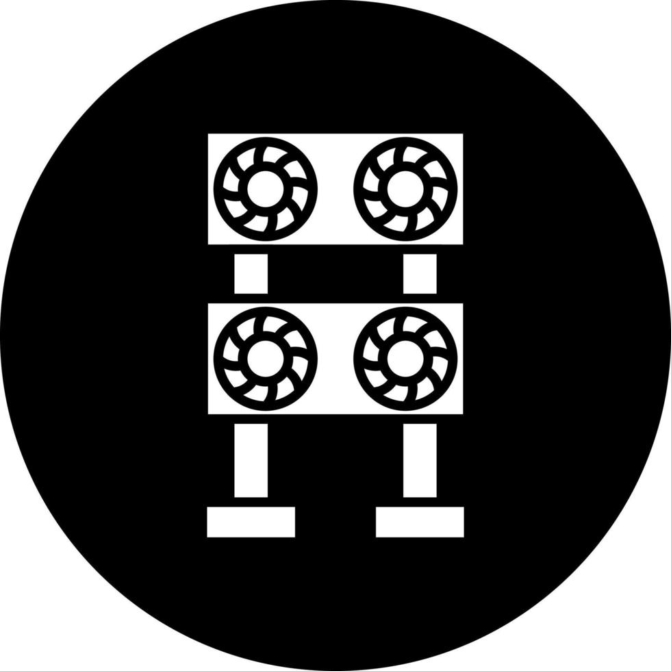 Mining Farm Vector Icon Style