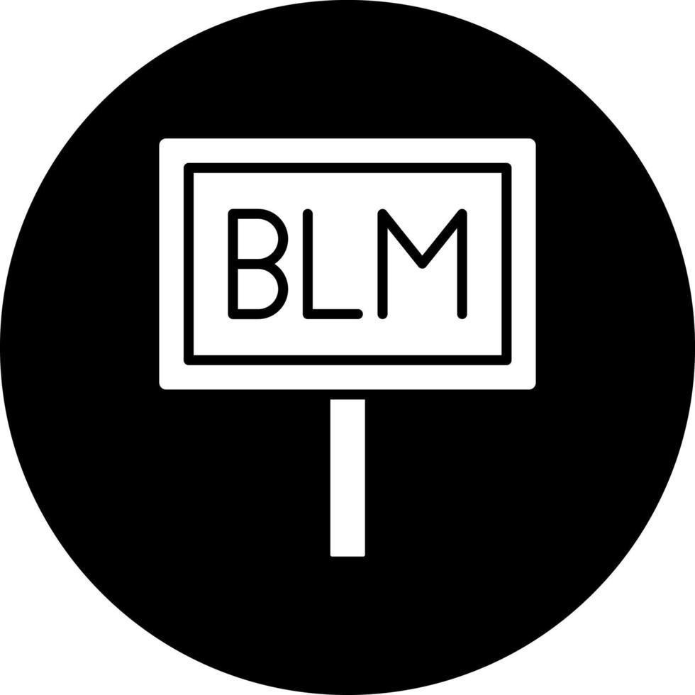 Black Lives Matter Vector Icon Style