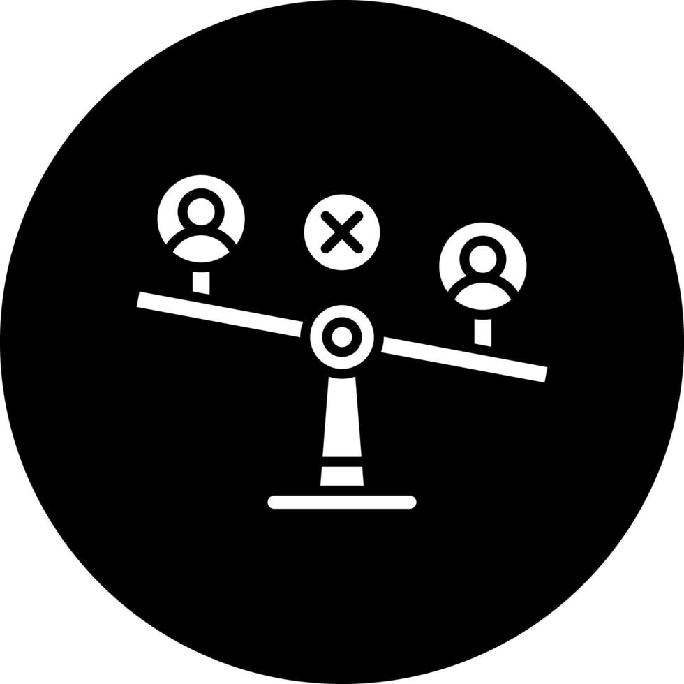 Inequality Vector Icon Style