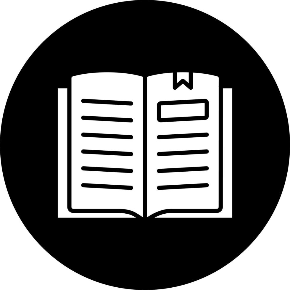 Open Book Vector Icon Style