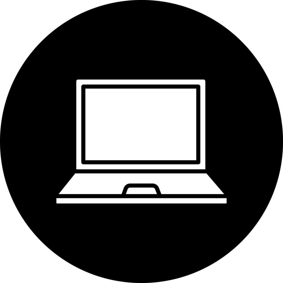 Laptop Computer Vector Icon Style