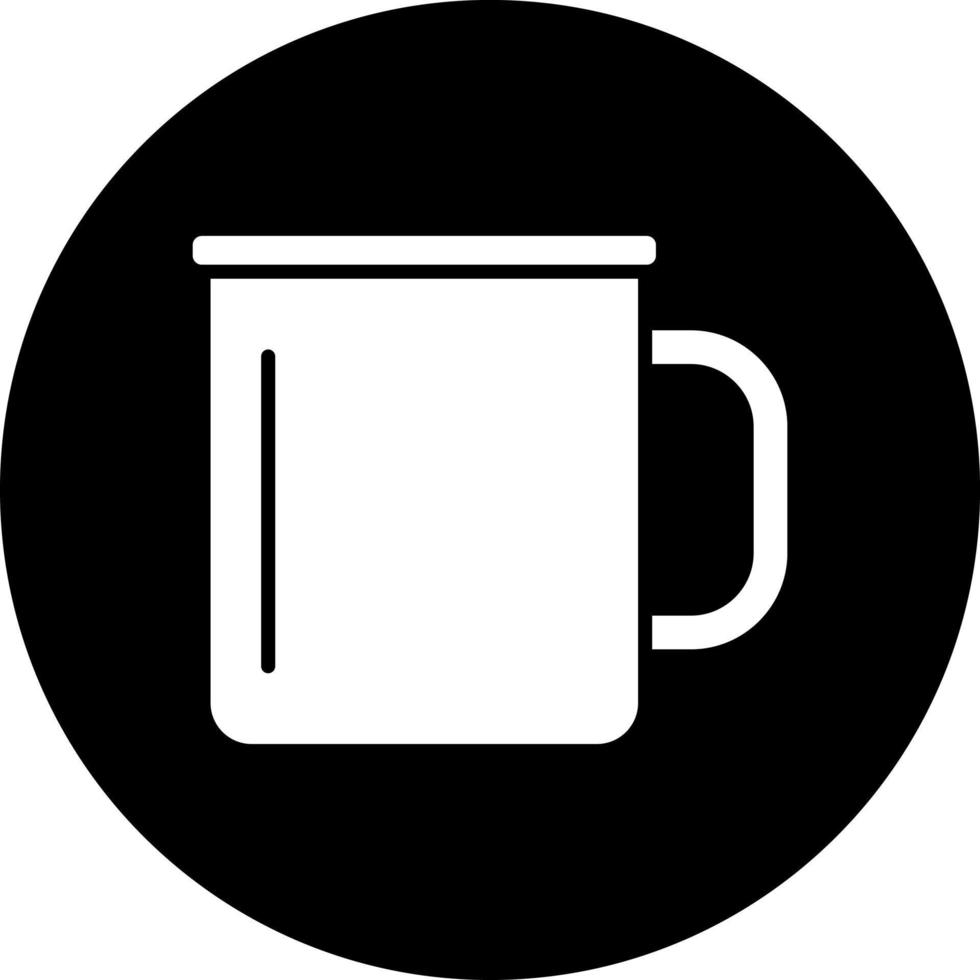 Metal Mug Vector Icon Style