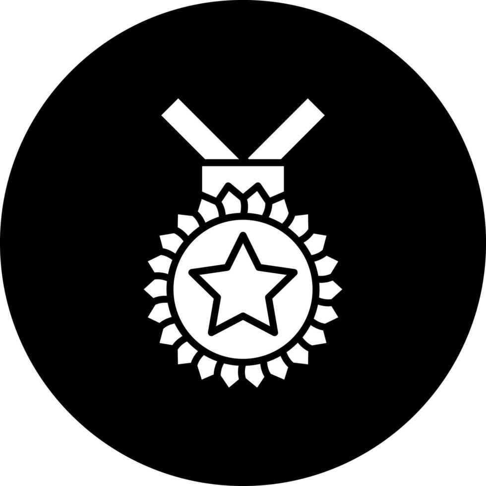 bronce medalla vector icono estilo