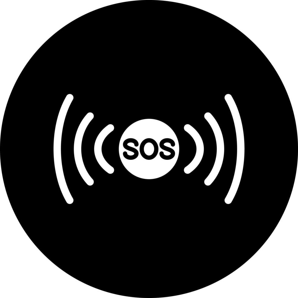 Distress Signal Vector Icon Style