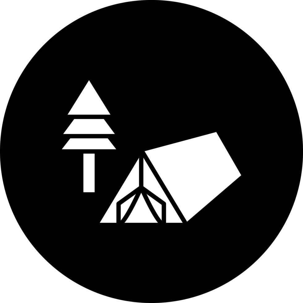 Campground Vector Icon Style