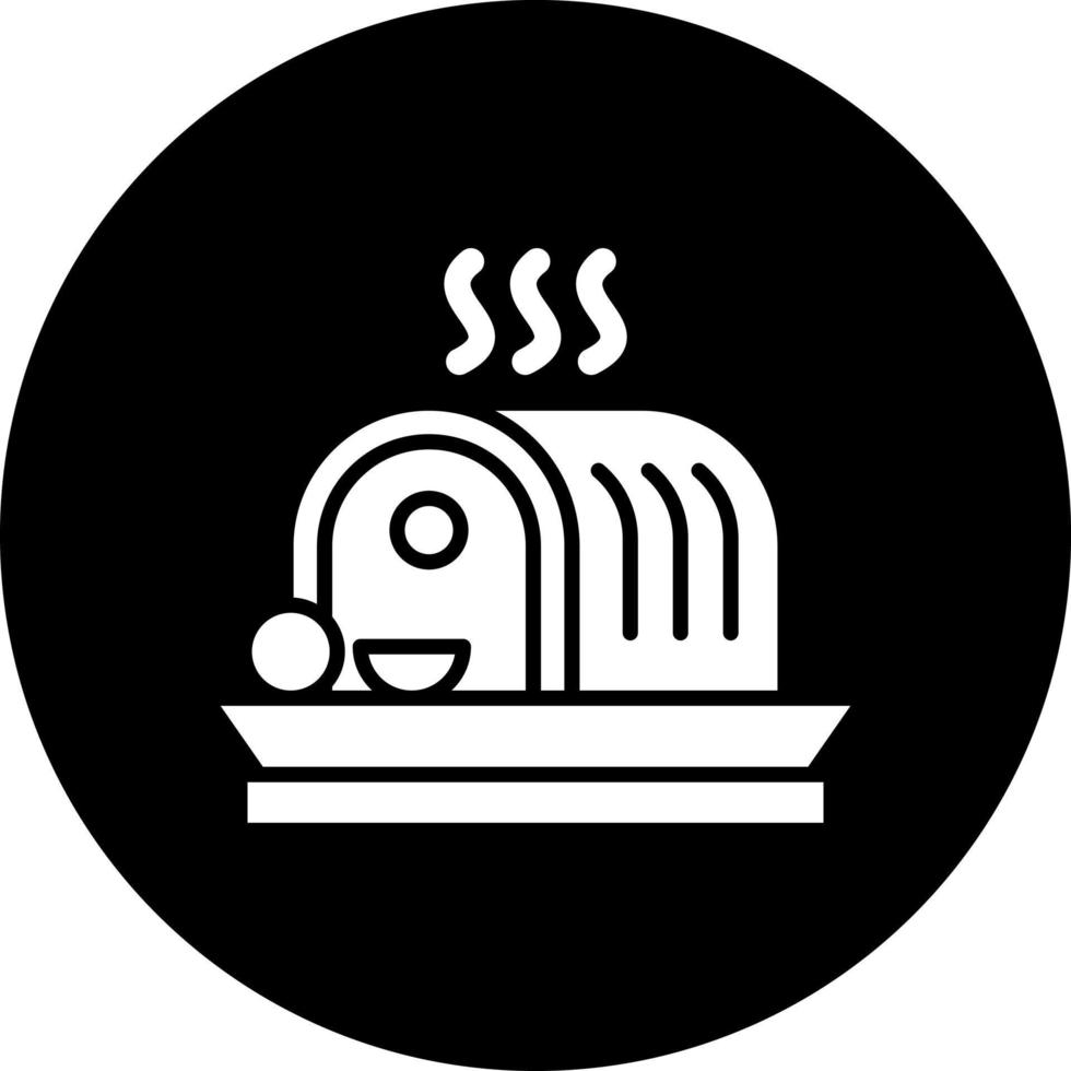 Roasted Meat Vector Icon Style