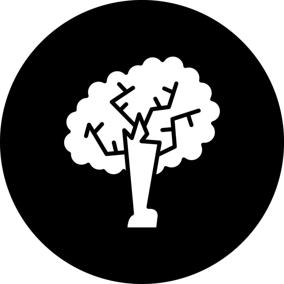 roble árbol vector icono estilo