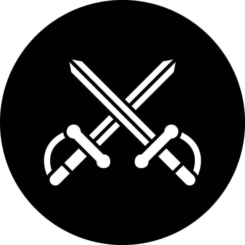 Two Swords Vector Icon Style