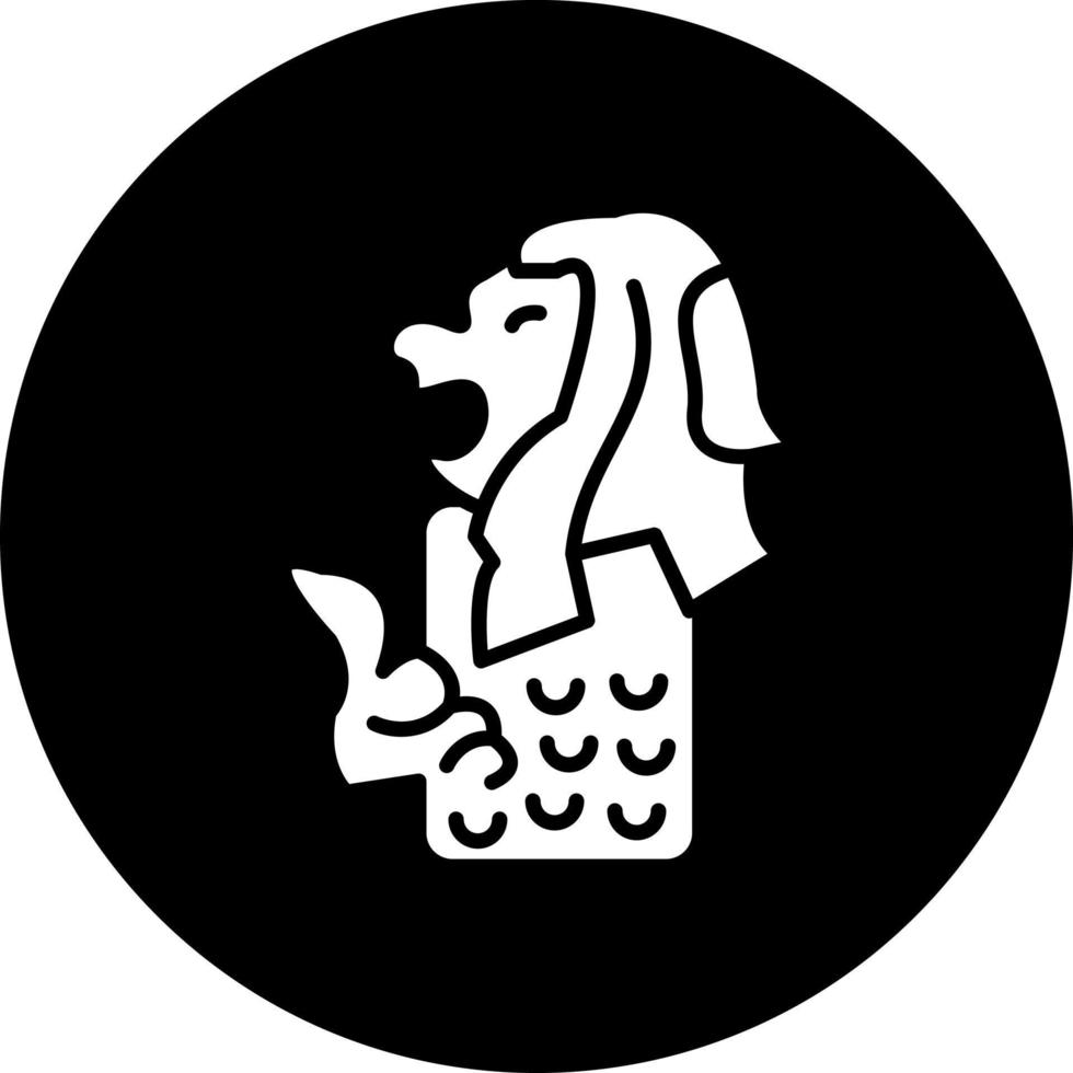 Merlion Vector Icon Style