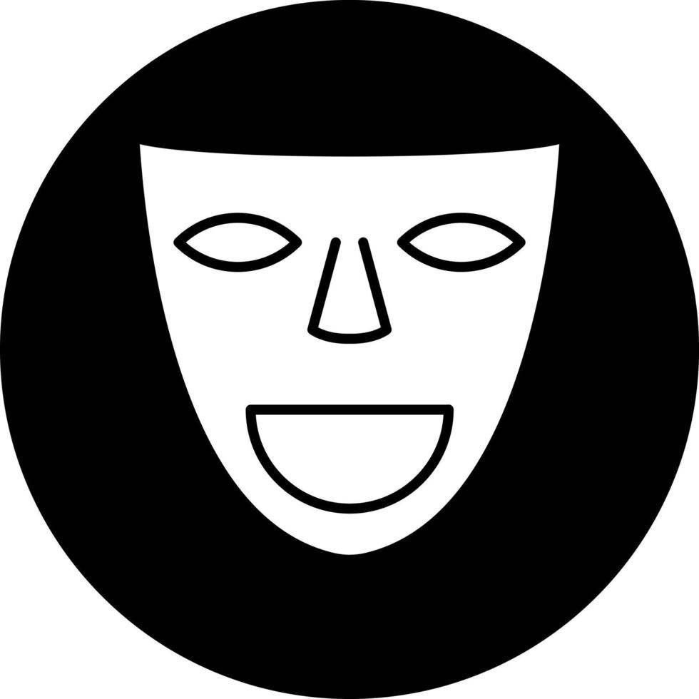 Theater Masks Vector Icon Style