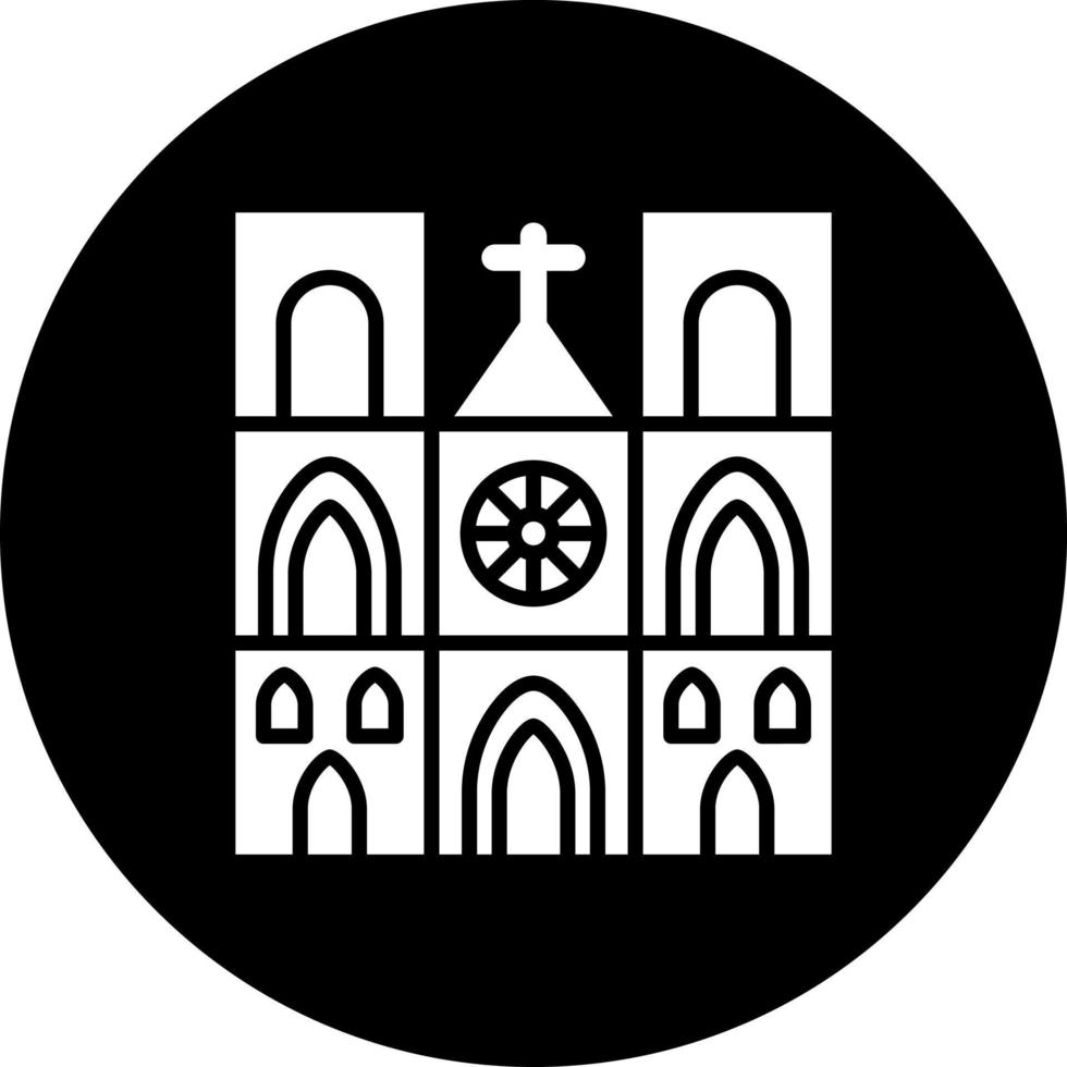 Notre Dame Vector Icon Style