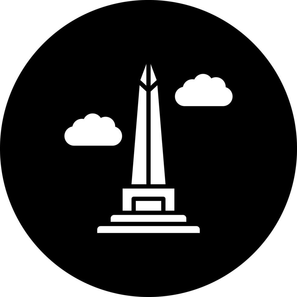 obelisco de buenos aires vector icono estilo