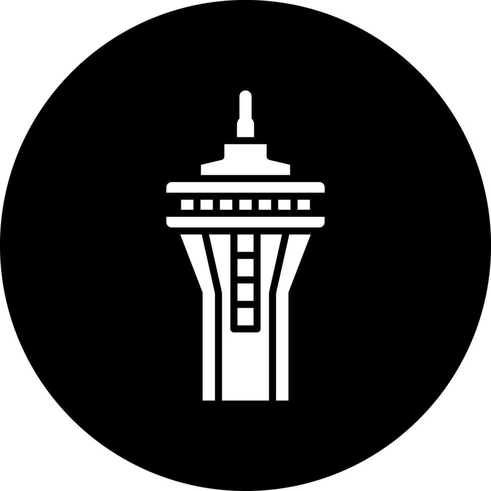 Space Needle Vector Icon Style