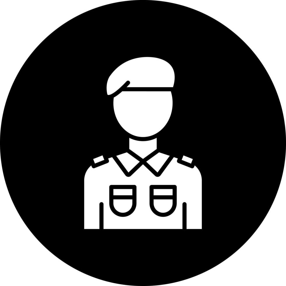 Soldier Vector Icon Style