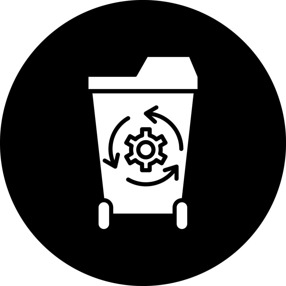 residuos recuperación vector icono estilo