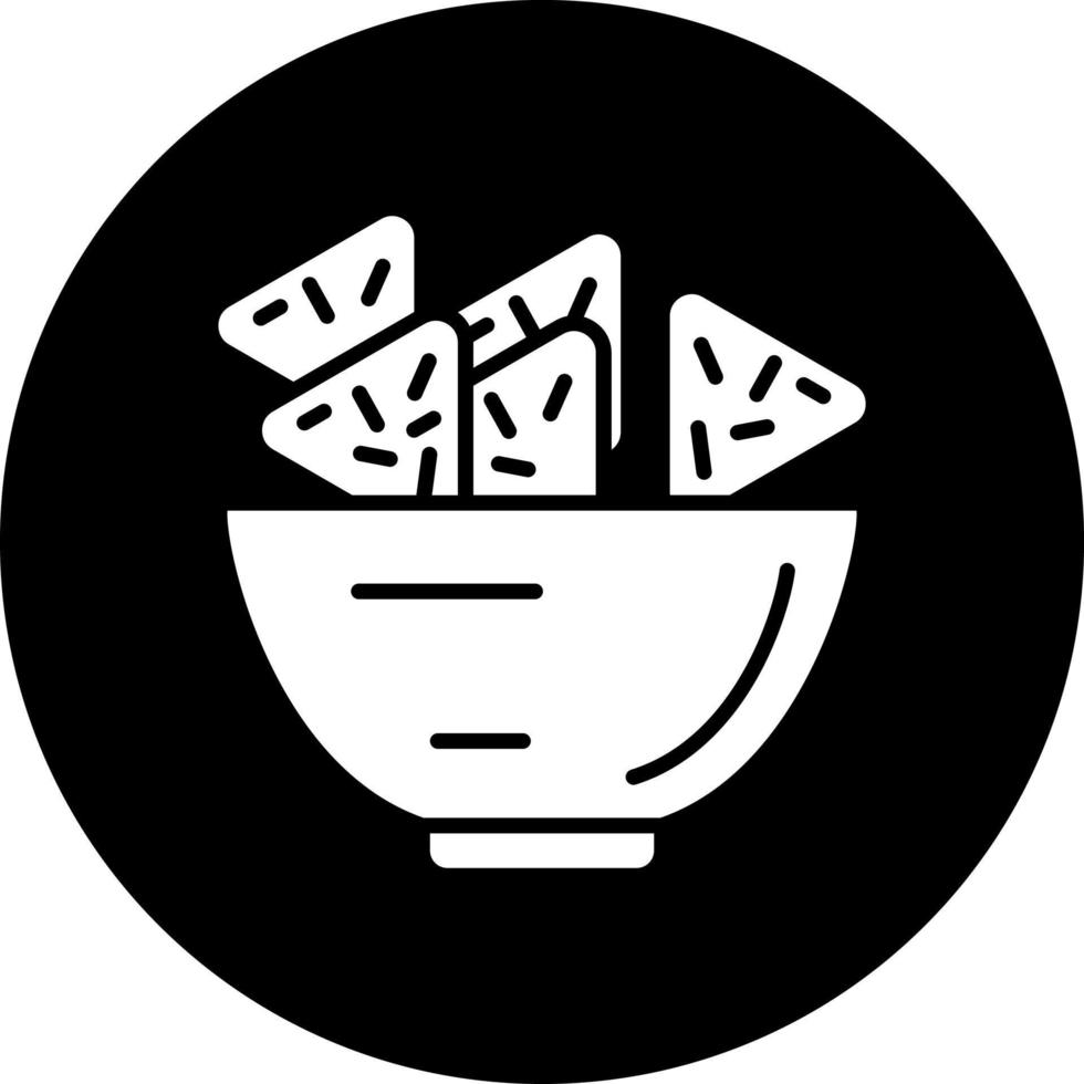 nachos vector icono estilo