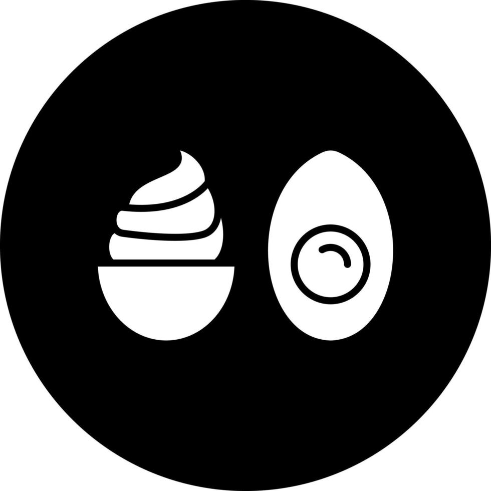 Deviled Eggs Vector Icon Style