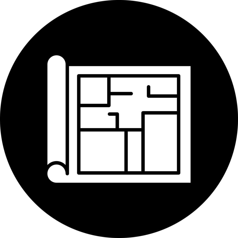 Floor Plan Vector Icon Style