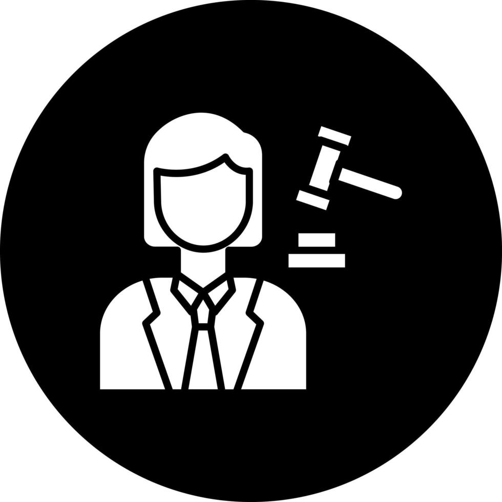 Defendant Female Vector Icon Style