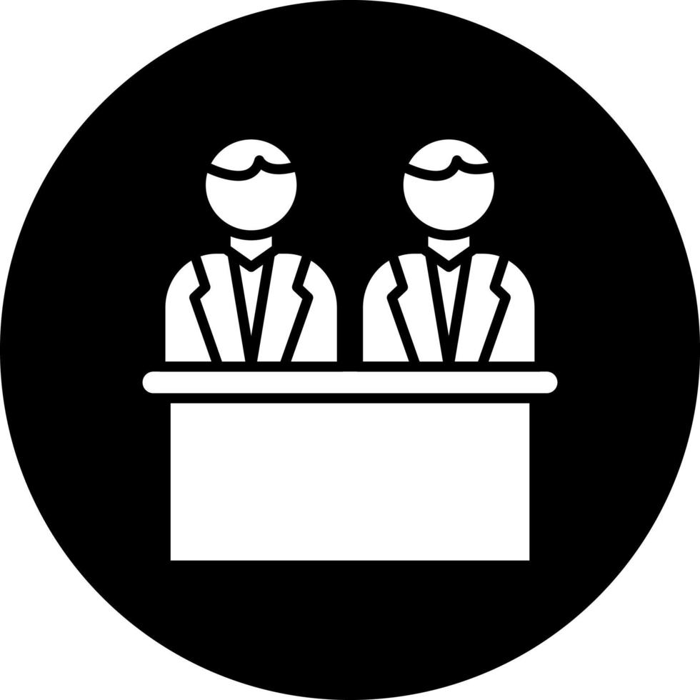 Juror Male Vector Icon Style