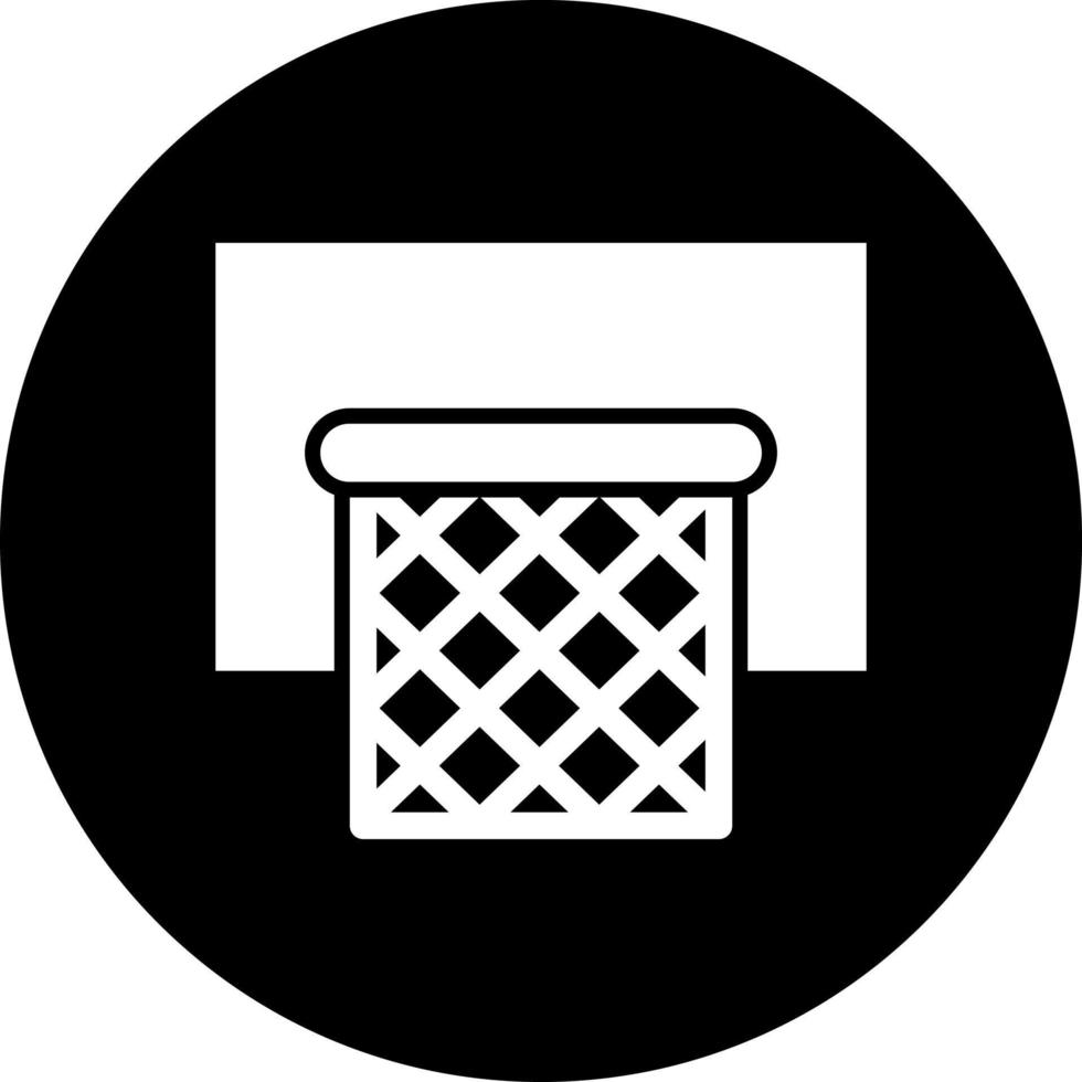 baloncesto aro vector icono estilo