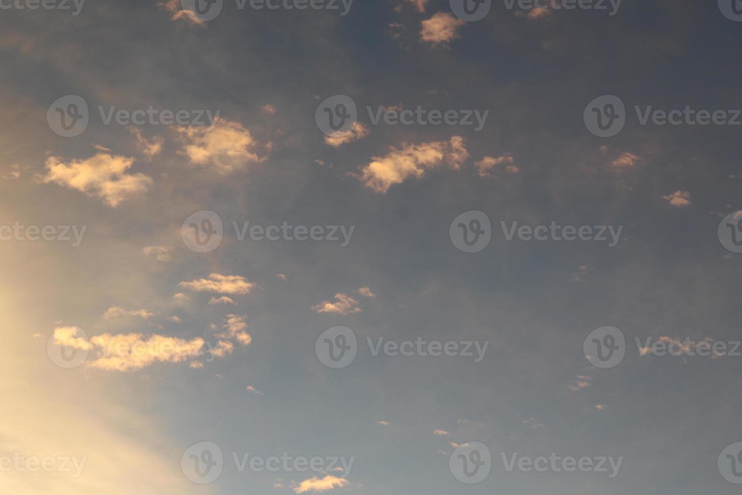 Twilight sky background. Colorful Sunset sky and cloud. vivid sky in twilight time background. photo
