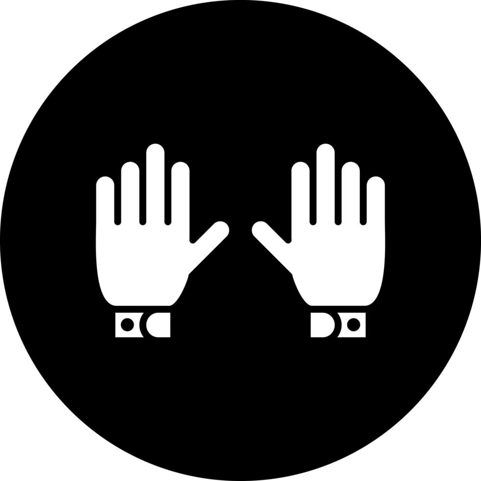 Goalkeeper Glove Vector Icon Style