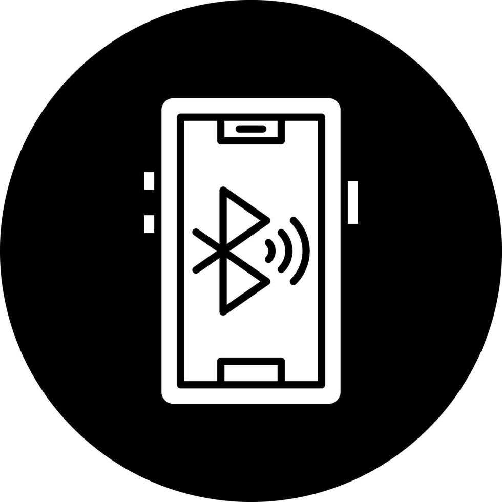 Bluetooth buscando vector icono estilo