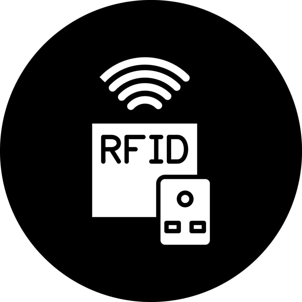 rfid vector icono estilo