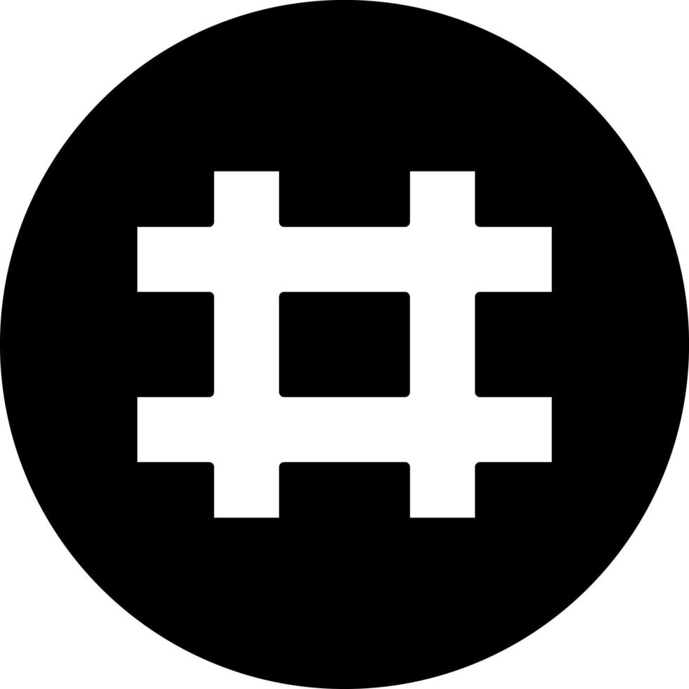 Hashtag Vector Icon Style