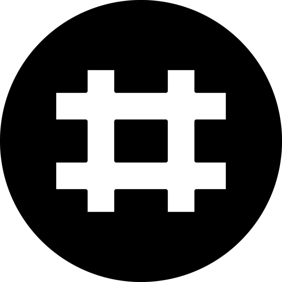 Hashtag Vector Icon Style