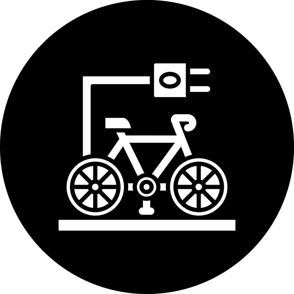 eléctrico bicicleta vector icono estilo