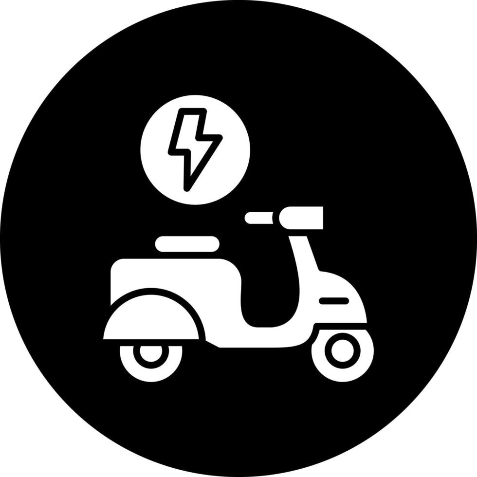 largo rango scooter vector icono estilo