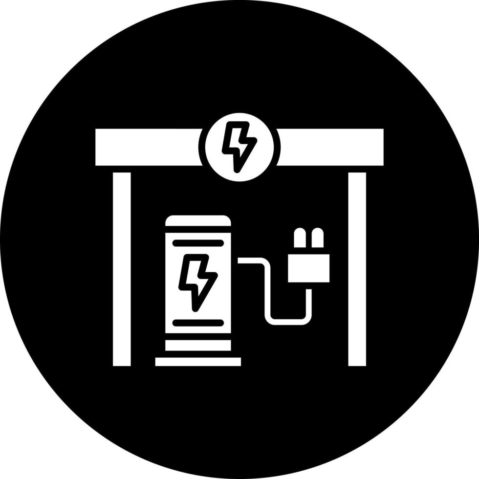 Charging Station Vector Icon Style