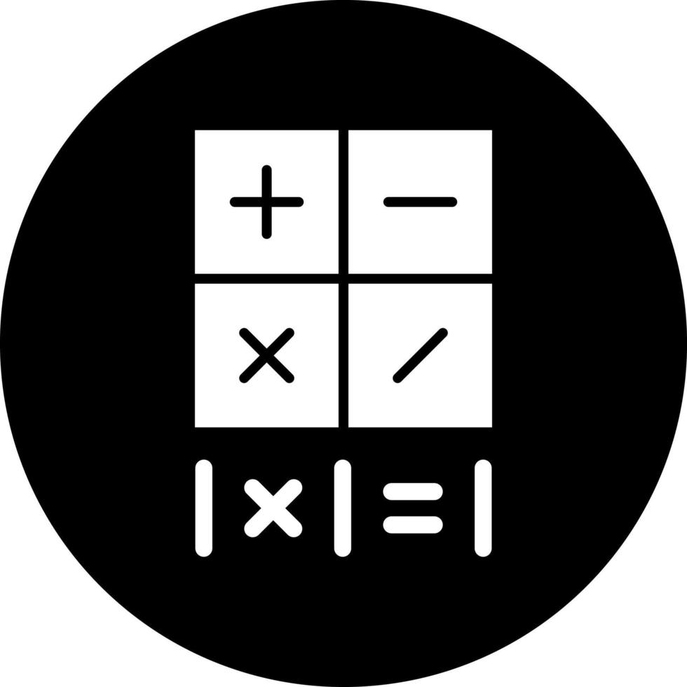 matemáticas vector icono estilo