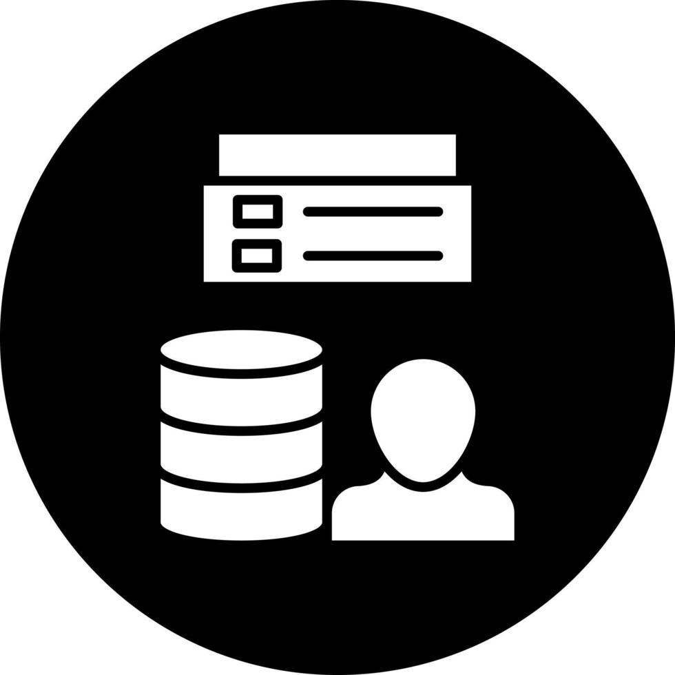 Client Database Vector Icon Style