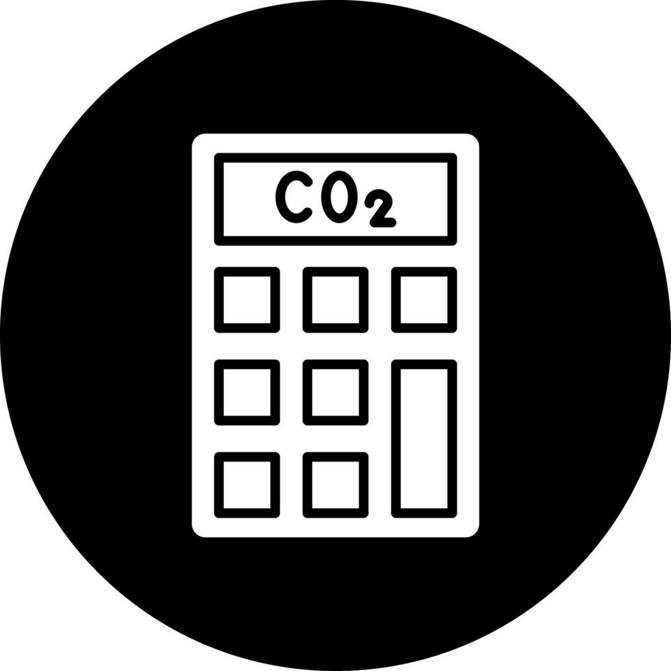 Gas Emissions Calculato Vector Icon Style