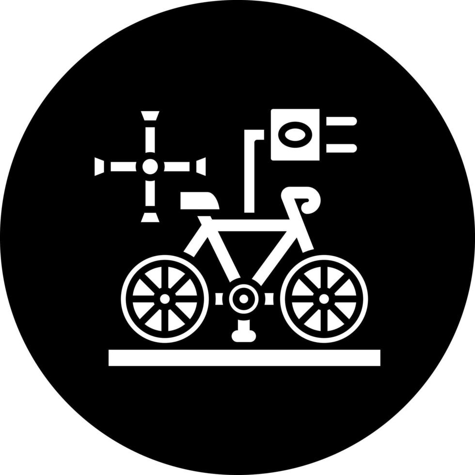 eléctrico bicicleta cubo vector icono estilo