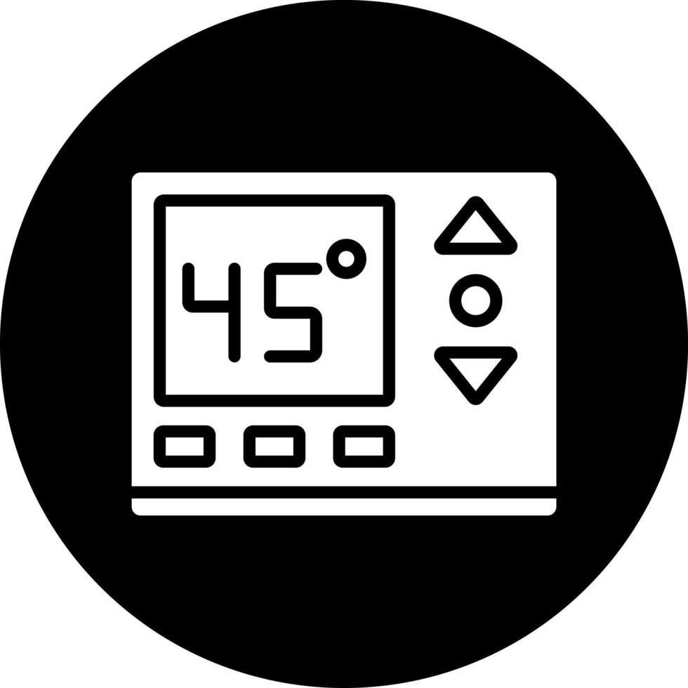 temperatura controlar vector icono estilo